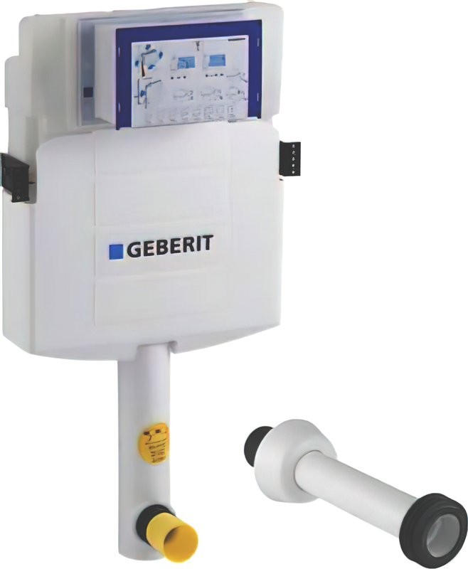 Смывной бачок скрытого монтажа Geberit Sigma 12 с переходником для колена смыва