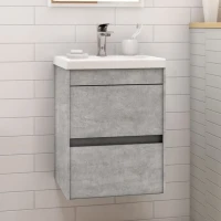 Тумба под раковину Art&Max Family 40, подвесная, Cemento Veneto
