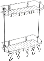 Полка Wasserkraft K-1422 2-ярусная, с крючками Полка Wasserkraft K-1422 2-ярусная, с крючками