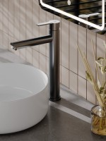 Смеситель для раковины Agger Easy A3112155 оружейная сталь матовая Смеситель для раковины Agger Easy A3112155 оружейная сталь матовая