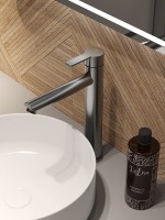 Смеситель для раковины Agger Easy A3112155 оружейная сталь матовая Смеситель для раковины Agger Easy A3112155 оружейная сталь матовая