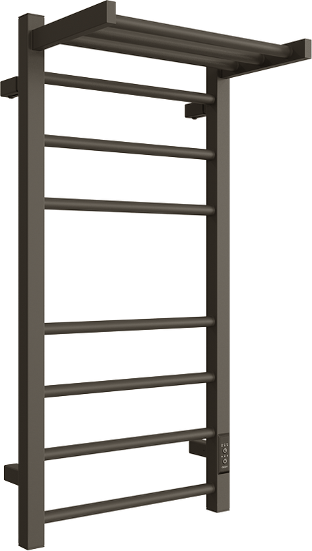 Полотенцесушитель электрический Двин Fs plaza neo 80х40, графит, с полкой