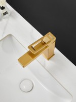 Смеситель для раковины Haiba HB10732-5 брашированное золото