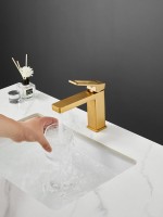 Смеситель для раковины Haiba HB10732-5 брашированное золото