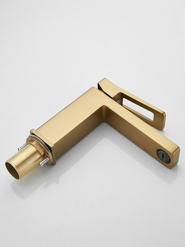 Смеситель для раковины Haiba HB10732-5 брашированное золото