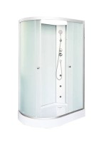 Душевая кабина DTO LM902RN 120х80, с гидромассажем, профиль хром, стекло матовое