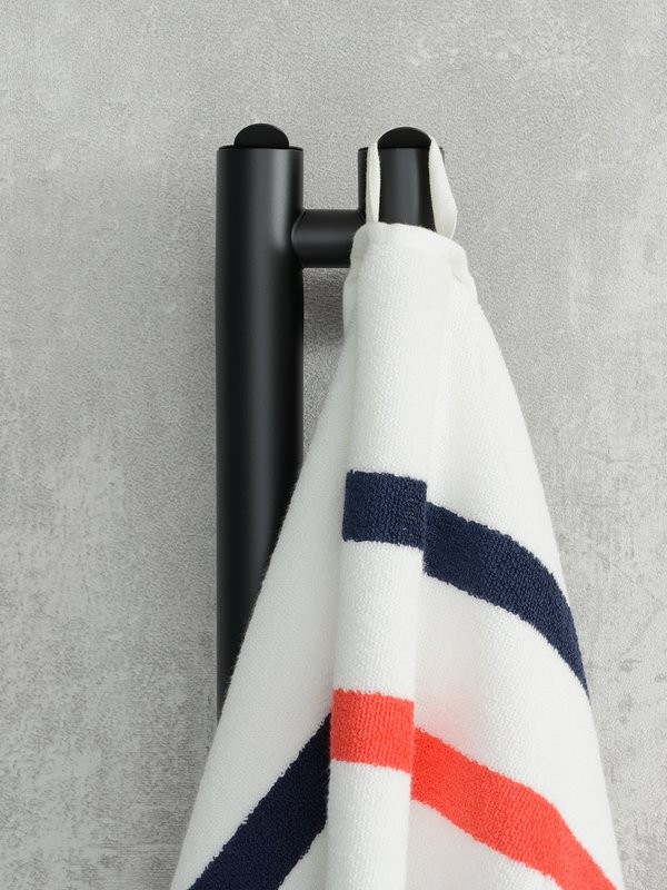 Полотенцесушитель электрический Сунержа Нюанс 4.0 31-0881-1553 150x10 см, подключение справа, скрытое подключение справа, матовый черный, I-образный