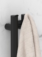 Полотенцесушитель электрический Сунержа Нюанс 4.0 31-0881-1553 150x10 см, подключение справа, скрытое подключение справа, матовый черный, I-образный