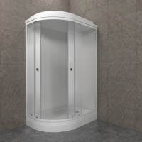 Душевая кабина Triton Коралл Лайт А правая 120х80 см, белая