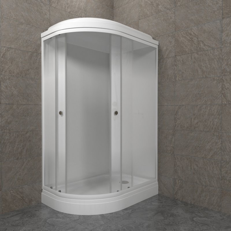 Душевая кабина Triton Коралл Лайт А правая 120х80 см, белая