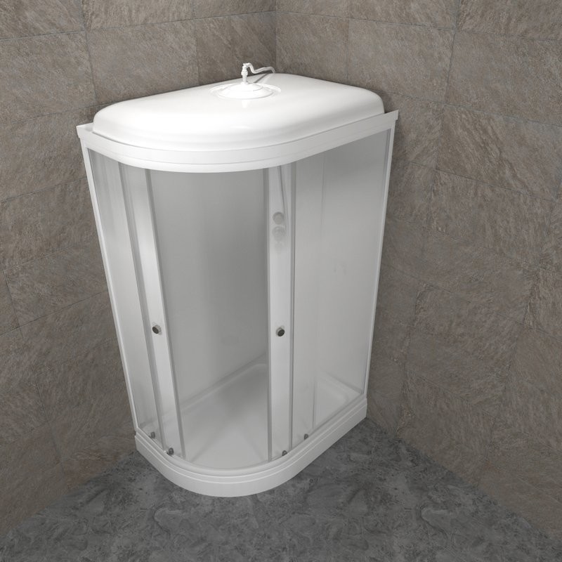 Душевая кабина Triton Коралл Лайт А правая 120х80 см, белая