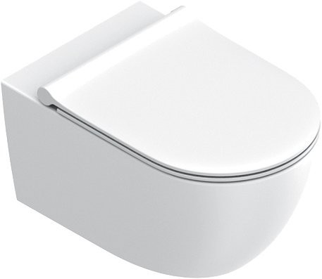 Унитаз подвесной Catalano Sfera 55х35, белый матовый, с микролифтом