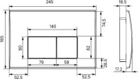 Смывной бачок скрытого монтажа IDDIS Optima Home OPH0W0Ci32K кнопка смыва матовая белая