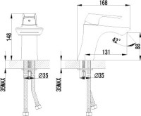 Смеситель для раковины Lemark Unit LM4546C