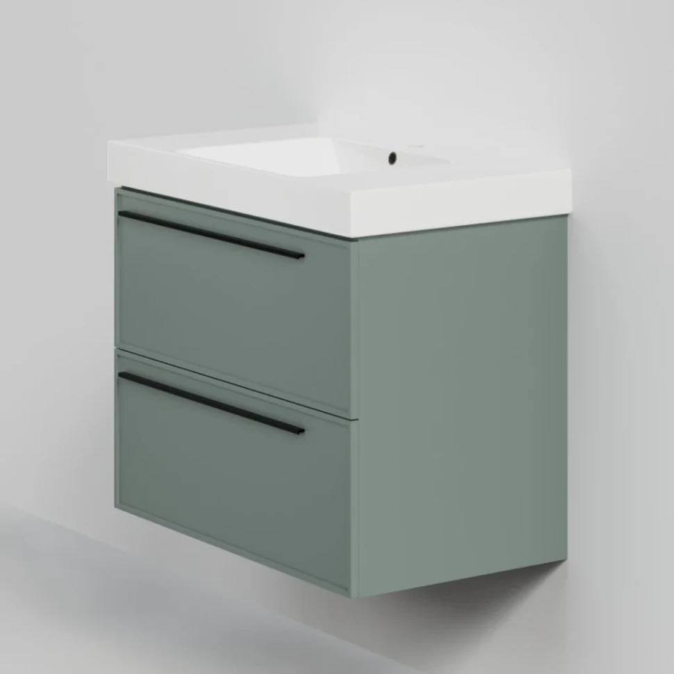 Тумба с раковиной La Fenice Elba Twin 80 подвесная, grigio, раковина Cubo 80