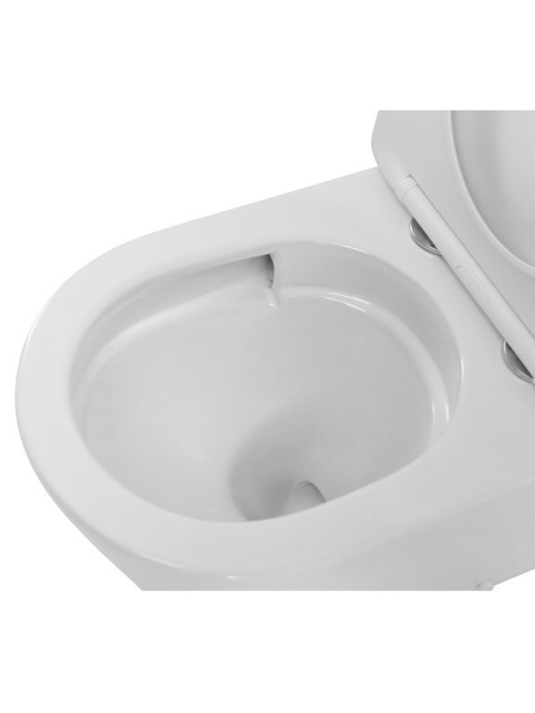 Унитаз-компакт напольный Cezares Liner Tor безободковый, с микролифтом