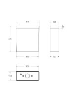 Унитаз-компакт напольный Cezares Liner Tor безободковый, с микролифтом