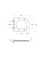 Унитаз-компакт напольный Cezares Liner Tor безободковый, с микролифтом