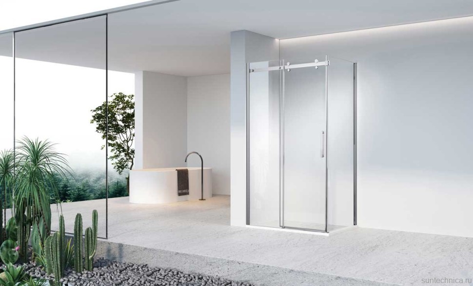 Душевой уголок Vincea Como-N VSR-4CN8016CL 160х80, профиль хром, стекло прозрачное