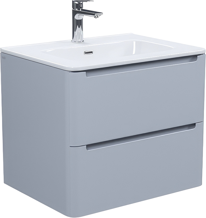 Тумба с раковиной IDDIS Edifice 60 подвесная, светло-серая