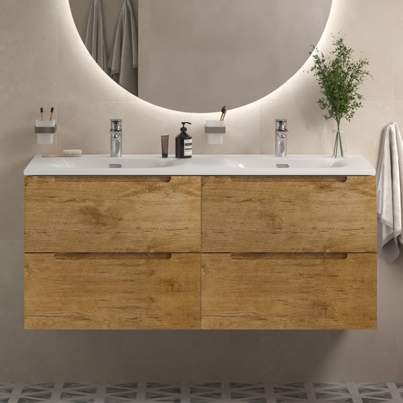 Тумба под раковину BelBagno Etna 120 для двоих, rovere nature