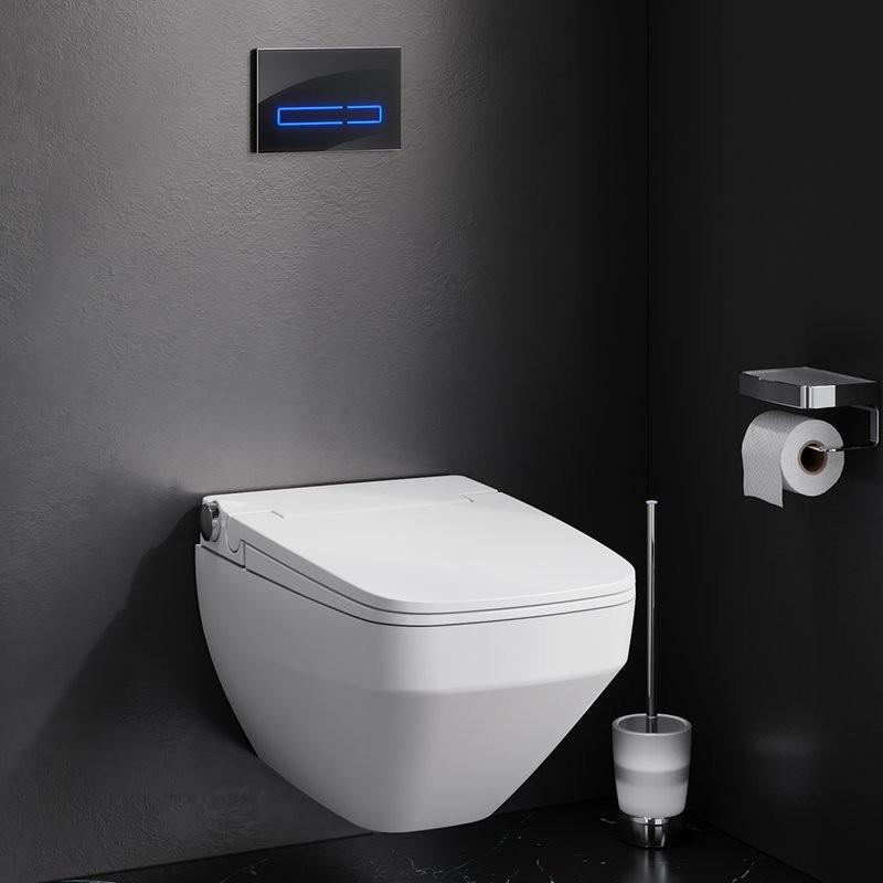 Умный унитаз подвесной AM.PM Inspire V2.0 CCC50A1700SC безободковый с биде