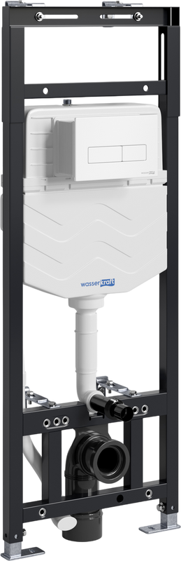 Система инсталляции для унитазов Wasserkraft Alme 15TLT.010.ME.WM03 с кнопкой смыва матовой белой