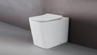 Унитаз приставной напольный Ceramicanova Cubic Rimless CN1809 с микролифтом, безободковый