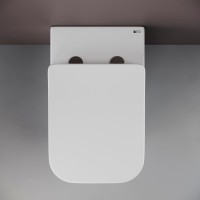 Унитаз приставной напольный Ceramicanova Cubic Rimless CN1809 с микролифтом, безободковый