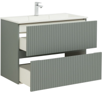 Мебель для ванной комнаты Aquanet Джейн 90 подвесная, мисти грин