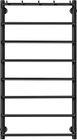 Полотенцесушитель водяной Secado Мерида 1 К 100x55 см, матовый черный, лесенка
