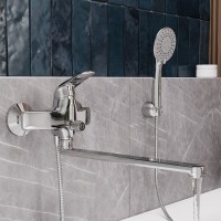 Смеситель с длинным изливом для ванны Wasserkraft Rossel 2802L Смеситель с длинным изливом для ванны Wasserkraft Rossel 2802L