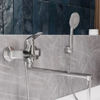 Смеситель с длинным изливом для ванны Wasserkraft Rossel 2802L