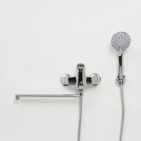 Смеситель с длинным изливом для ванны Wasserkraft Rossel 2802L