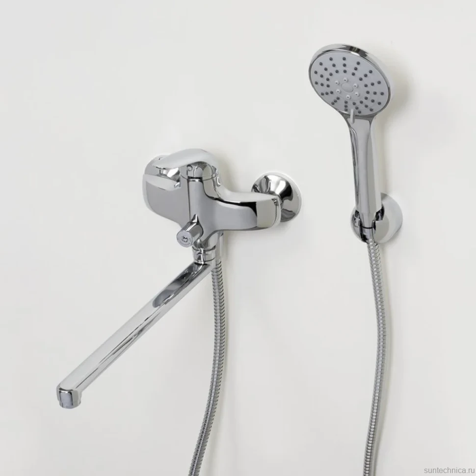 Смеситель с длинным изливом для ванны Wasserkraft Rossel 2802L