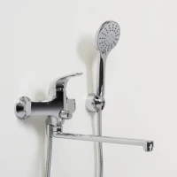 Смеситель с длинным изливом для ванны Wasserkraft Rossel 2802L