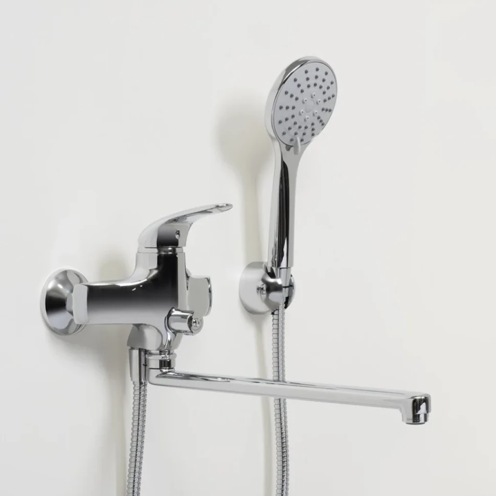 Смеситель с длинным изливом для ванны Wasserkraft Rossel 2802L