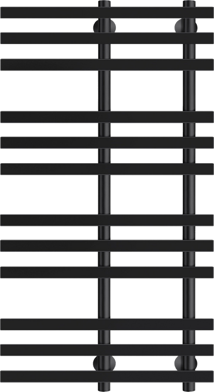 Полотенцесушитель электрический Secado Понтида 3, R 100x50 см, подключение справа, матовый черный, лесенка