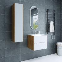 Шкаф-пенал для ванной Sanflor Диана ДКЗ белый Шкаф-пенал для ванной Sanflor Диана ДКЗ белый