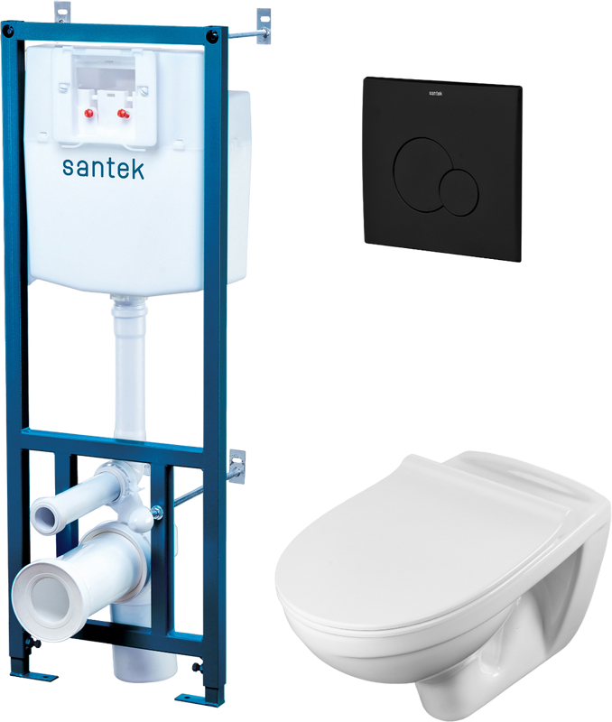 Комплект 4 в 1 Santek Бореаль 1WH501775 кнопка черная