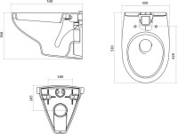Комплект 4 в 1 Santek Бореаль 1WH501775 кнопка черная Комплект 4 в 1 Santek Бореаль 1WH501775 кнопка черная