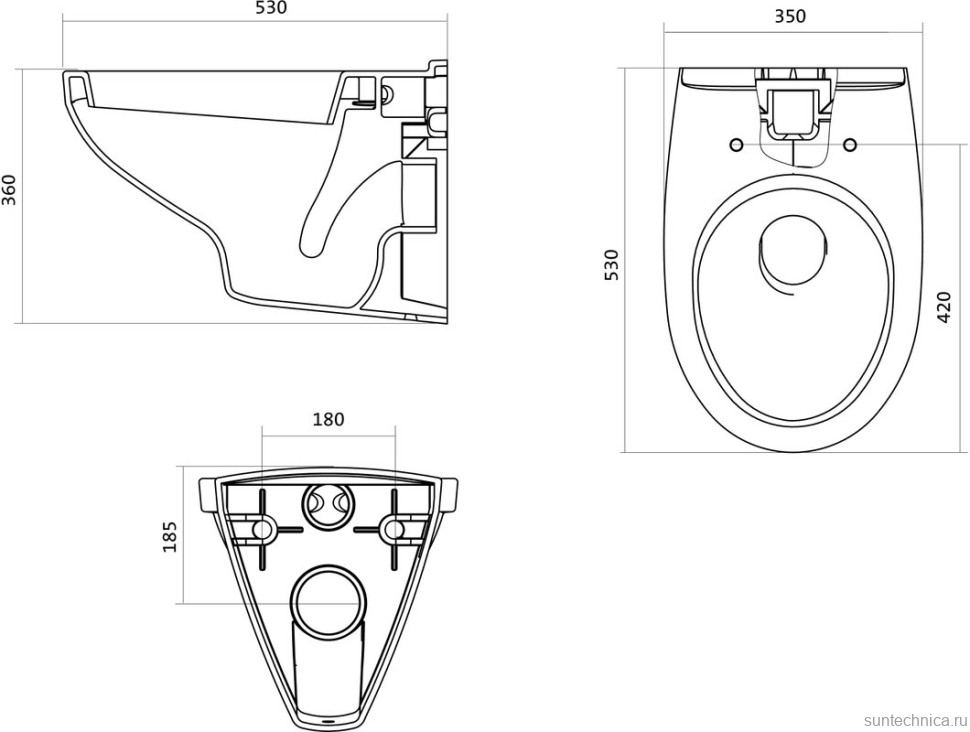 Комплект 4 в 1 Santek Бореаль 1WH501775 кнопка черная