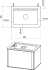 Мебель для ванной STWORKI Ноттвиль 60 белая, с отверстием под смеситель, подвесная, российская (гарнитур, мебель)