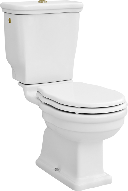 Унитаз-компакт напольный ArtCeram Hermitage HEV008 с микролифтом, фурнитура бронза