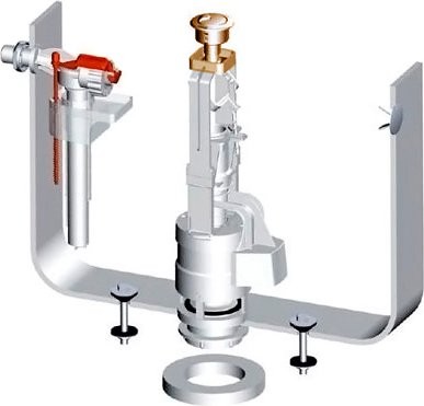 Унитаз-компакт напольный ArtCeram Hermitage HEV008 с микролифтом, фурнитура бронза