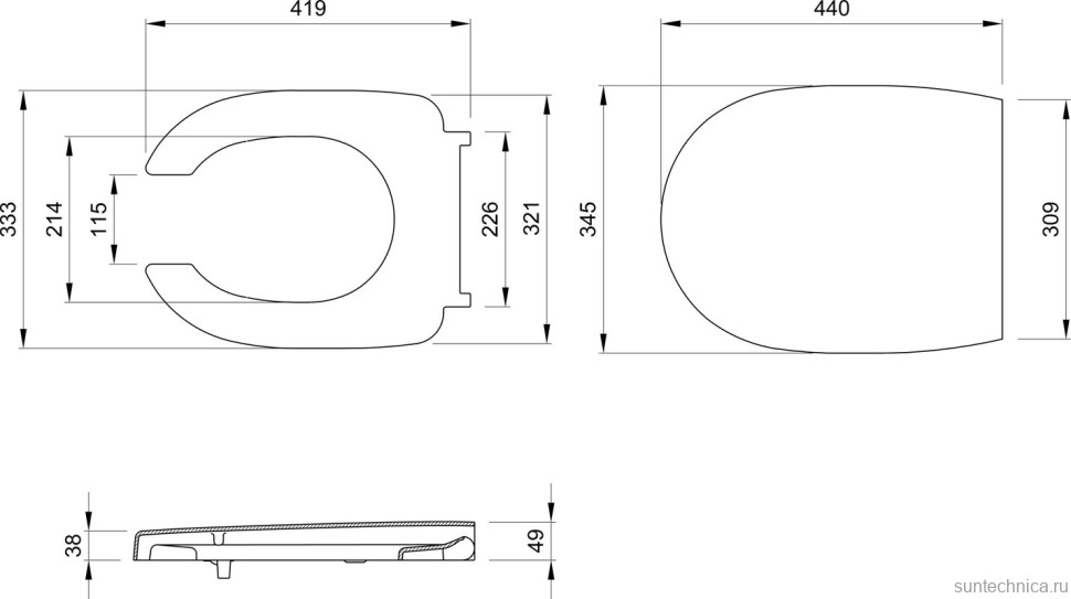 Унитаз подвесной BOCCHI Care&Confort 2011-001-0129 глянцевый белый, с микролифтом