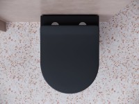 Унитаз подвесной Ceramicanova Balearica Rimless CN6000MB черный матовый