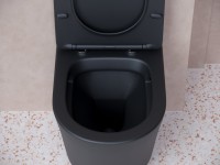 Унитаз подвесной Ceramicanova Balearica Rimless CN6000MB черный матовый