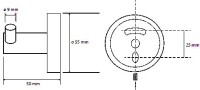Крючок Bemeta Graphit 156106032