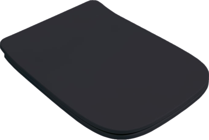 Унитаз подвесной ArtCeram A16 Rimless ASV003 17 00 безободковый, с микролифтом, черный матовый